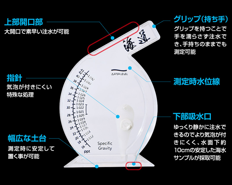 海道 比重計 使用方法