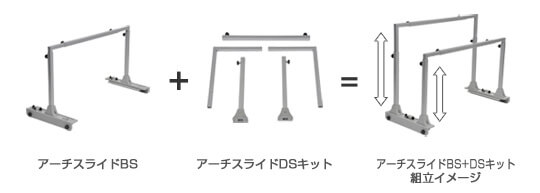 アーチスライドBS／DSキット：照明器具（ソケット・ラック・スタンド ...