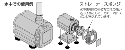 水中での使用例